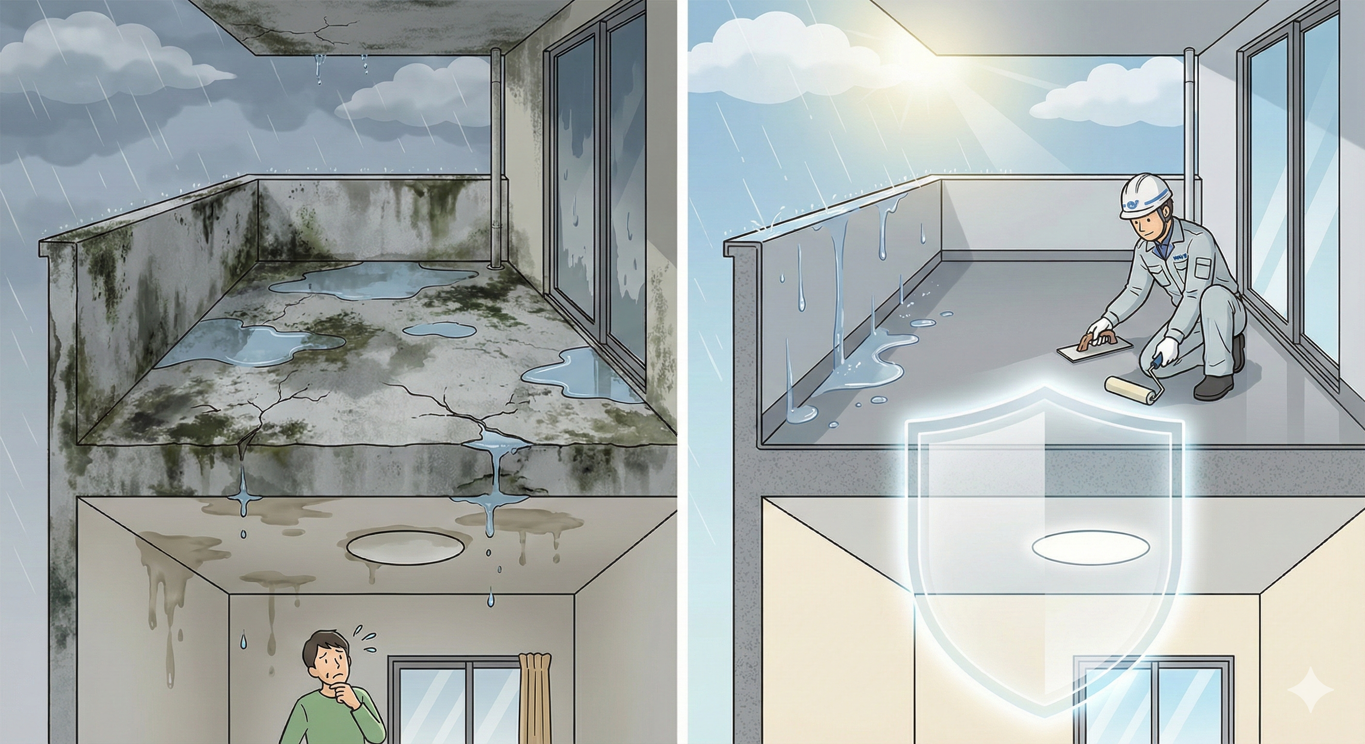 ベランダの防水工事